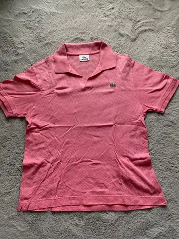 LACOSTE 라코스테 피케 셔츠 핑크 사이즈 3