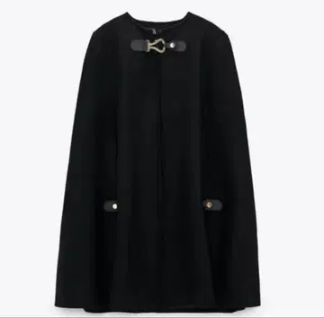 ZARA 케이프 코트 블랙
