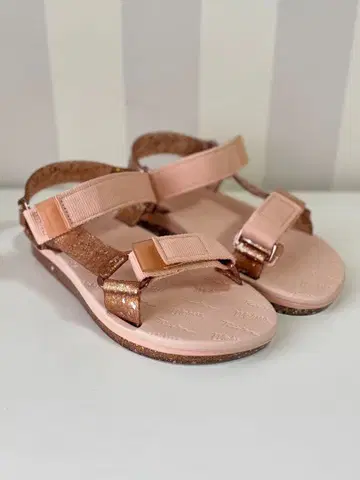 Melissa x Rider 샌들 핑크 라메 24.5cm