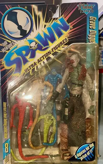 레어 SPAWN 울트라 액션 피규어 시리즈 8 Grave Digger