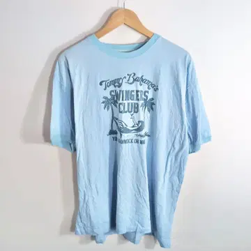 Tommy Bahama 티셔츠 XL 빈티지 아메카지 블루
