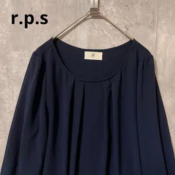 rps 프론트 턱 쉬폰 플리츠 블라우스 심플 앤틱 고급