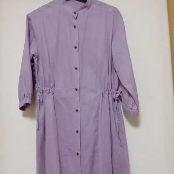 밴드 카라 셔츠 원피스 라벤더 새상품급 가격 인하했습니다