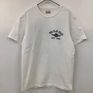 THE FLAT HEAD 플랫 헤드 로고 프린트 티셔츠 아메카지