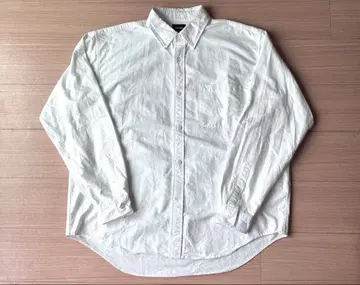 BEAMS 24ss 헤비 옥스퍼드 버튼 다운 셔츠 화이트 L