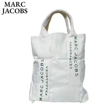 MARC JACOBS 마크 제이콥스 로고 토트백 캔버스 화이트