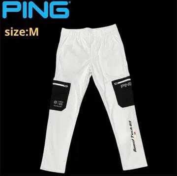 [ 정가 1.4만 엔 ] PING 남성용 골프 팬츠 화이트