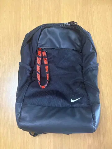 NIKE 백팩 블랙 오렌지 로고