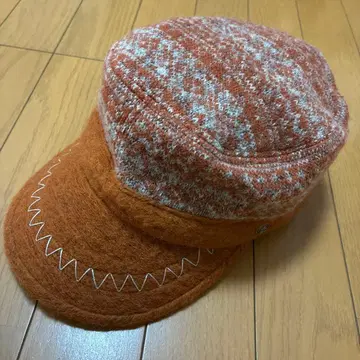 울 혼방 워크캡 오렌지 계열 카시라 CA4LA