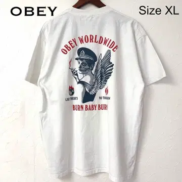 OBEY T셔츠 화이트 XL 사이즈