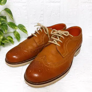새상품급 Paul Stuart 윙 칩 Vibram 밑창 주름 가죽
