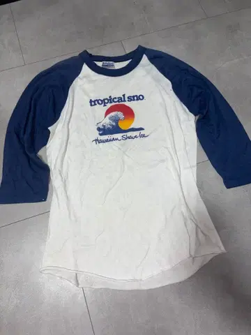 70s Hanes 래글런 티셔츠