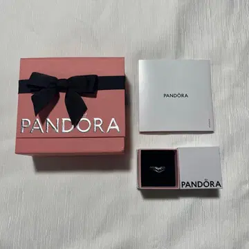 PANDORA V자 반지 2세트