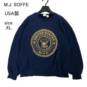 90s USA제 NAVY 맨투맨 XL 미 해군 밀리터리 SOFFE
