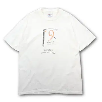 90s Apple Mac OS 9 'Sherlock 2' 프로모션 티셔츠