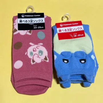 포켓몬 양말 타마자라시 푸린 사케부시포 23-25cm 19-21cm