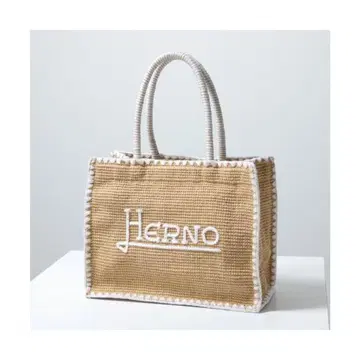 Herno 토트백 로고 자수