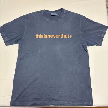 thisisneverthat 로고 T셔츠 블루 L사이즈