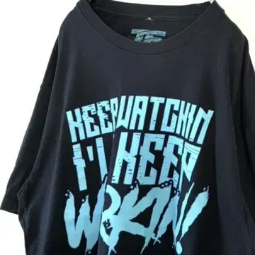 TF WORKIN! T셔츠 L 블랙 블랙 구제 의류