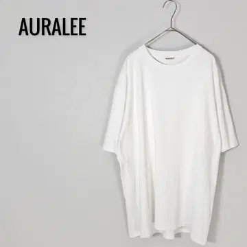 AURALEE LUSTER PLAITING TEE WHITE 5