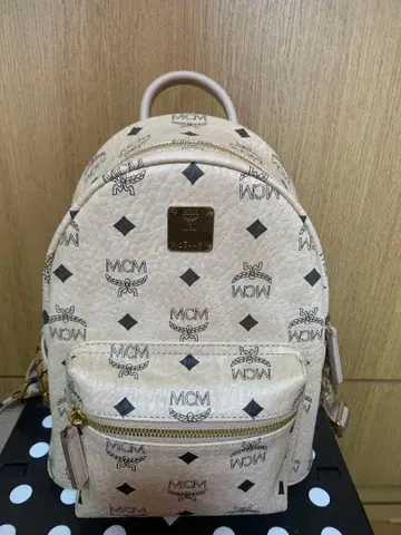 [ 미사용 새상품 ] MCM 미니 백팩 베이지 정품 새상품급