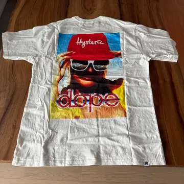 HYSTERIC GLAMOUR dope 프린트 T셔츠 화이트