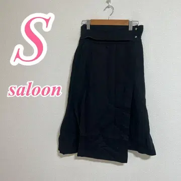 SALOON by BABYLONE 플레어 스커트 블랙 S