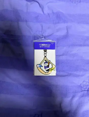 삼성 라이온즈 야구공 팬더 메탈 키링  에버랜드  바오패밀리