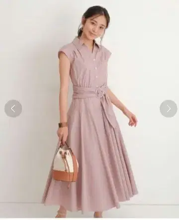 한정판 가격 인하 JUSGLITTY 셔츠 원피스 반팔 핑크