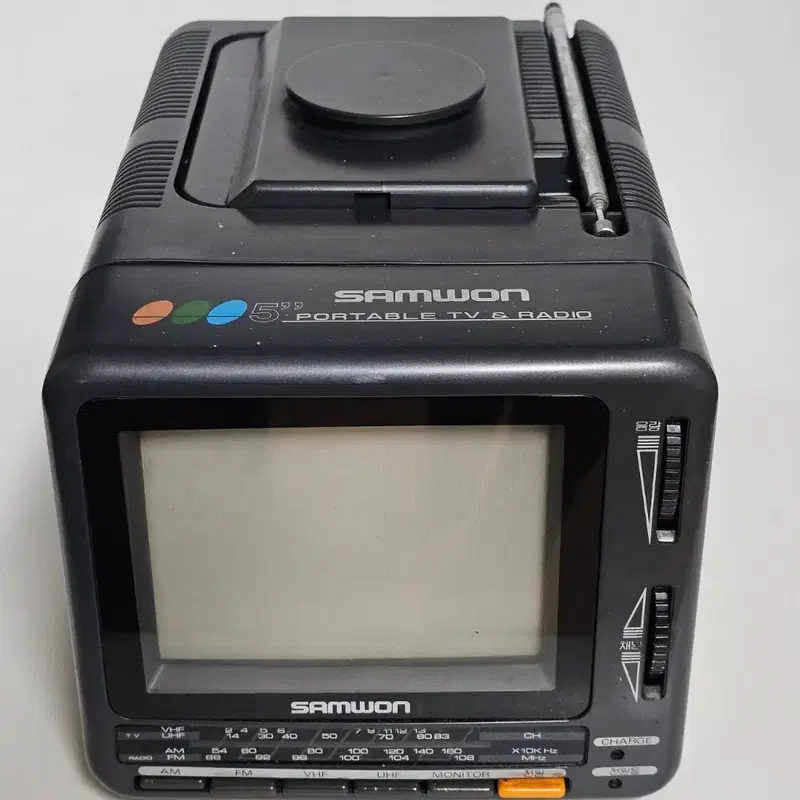 삼원 휴대용 TV 라디오 5인치 SW-5000R (라디오OK,하자있슴)