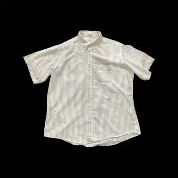 [레어] 80s 엘엘빈 스트라이프 반팔 B.D. 셔츠 XL 상당 USA제