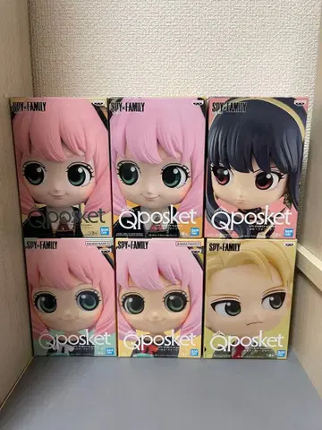 스파이 패밀리 Qposket 아냐 요르 로이드 피규어 6종 세트