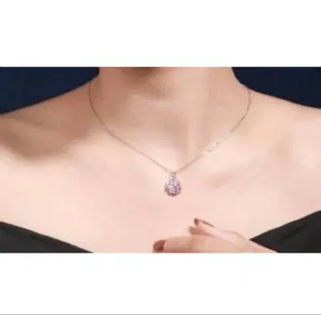 벚꽃 모티브 핑크 스톤 목걸이 cherry blossom SAKURA