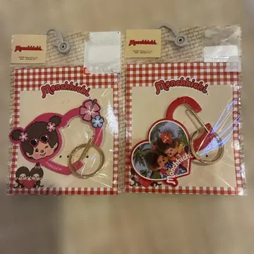 새상품! Monchhichi 몽치치 카라비너 키링 2종 세트