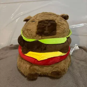 카피바라 햄버거풍 봉제 인형 폭신폭신