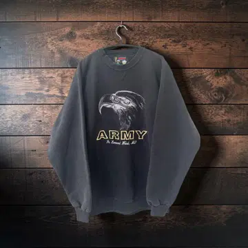 90s SOFFE U.S. ARMY 이글 자수 맨투맨 USA제