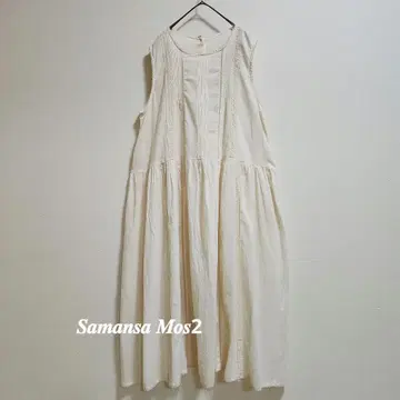 Samansa Mos2 사다리 레이스 레이어드 원피스