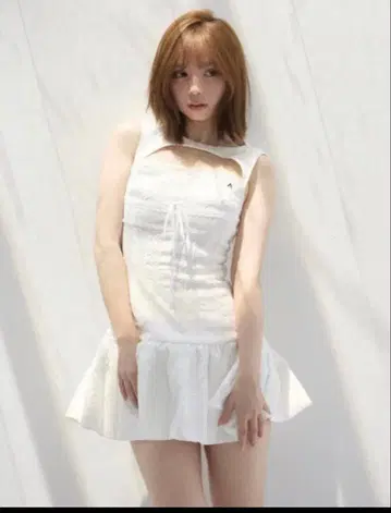 andmary Sala 레이스 미니 드레스 화이트 새상품