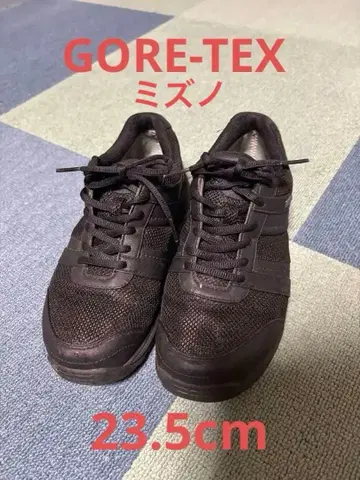 미즈노 워킹화 방수 GORE-TEX 블랙 23.5cm 중고