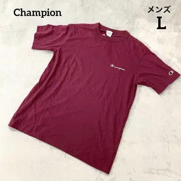 택 포함 새상품 Champion 챔피온 남성용 반팔 T셔츠 보라색