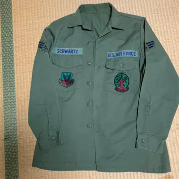 U.S. AIR FORCE 밀리터리 자켓 와펜 포함