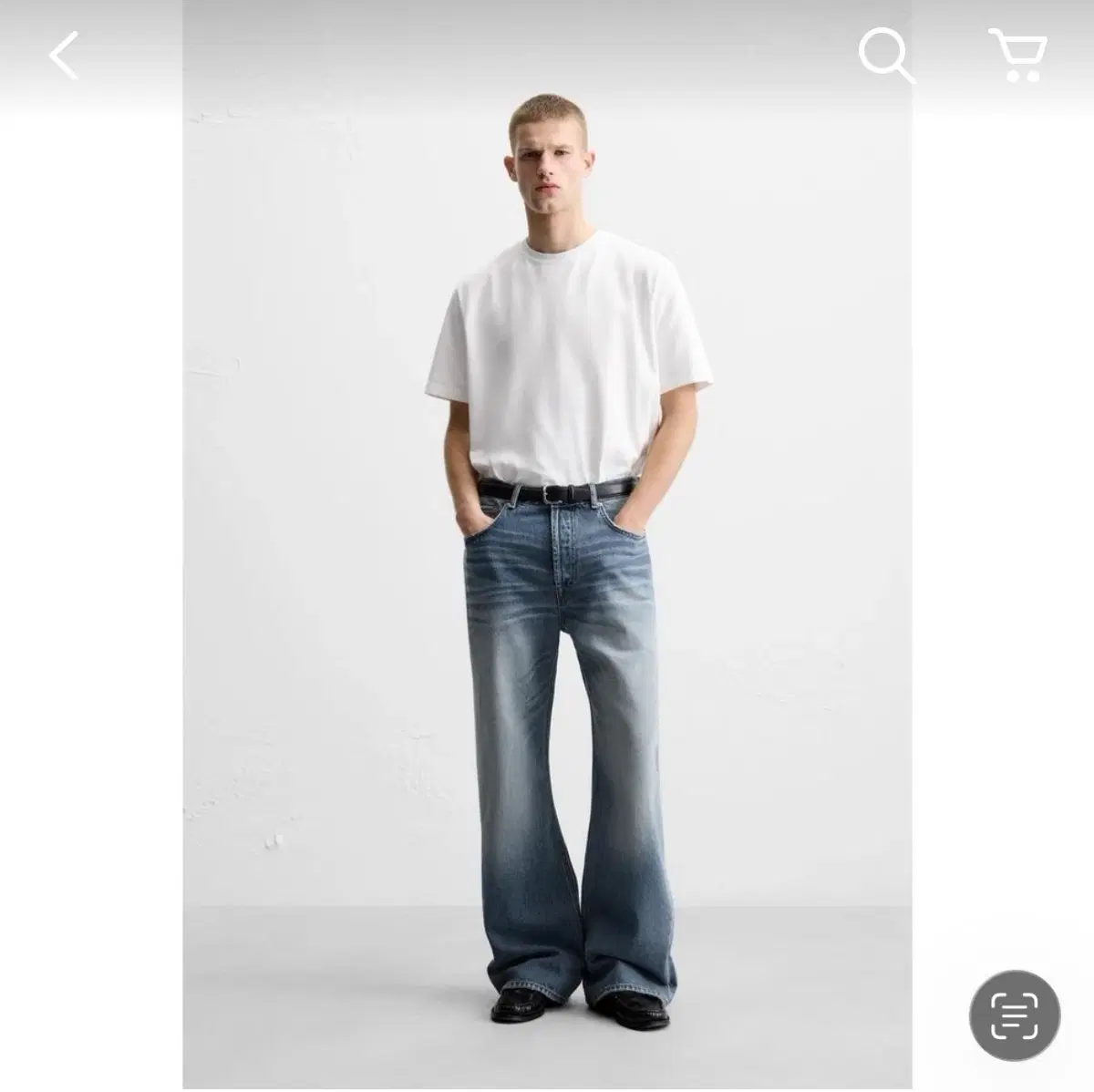 US31（Mサイズ)ZARA zipper flare denim 廃盤モデル JEANS FLARE FIT 