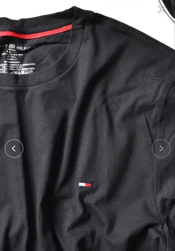 새상품 TOMMY HILFIGER 크루넥 T셔츠 블랙 L 사이즈