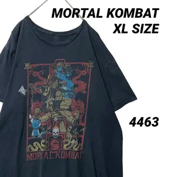 모탈 컴뱃 T셔츠 게임 격투 스콜피온 서브제로 블랙 XL