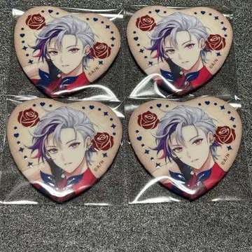 니지산지 Rose Valentine 하트형 캔뱃지 후와 미나토