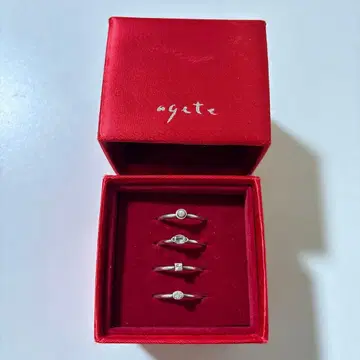 agete 아가트 4연 반지 크리스마스