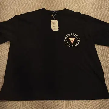 GUESS 서클 로고 티셔츠 네이비 XXS