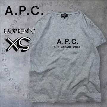 새상품급 A.P.C. 아페쎄 RUE MADAME 로고 자수 티셔츠