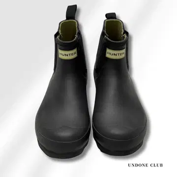 HUNTER 첼시 부츠 UK9 28cm 블랙 레인부츠