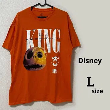 Disney 나이트메어 비포 크리스마스 T셔츠 오렌지 구제 의류 L
